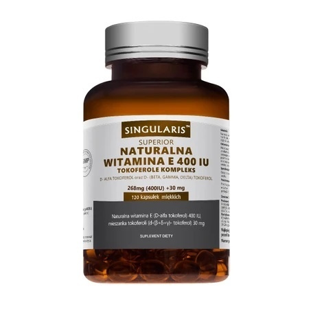 Singularis Naturalna Witamina E Tokoferole Forte 120 kapsułek Singularis Naturalna Witamina E Tokoferole Forte 120 kapsułek