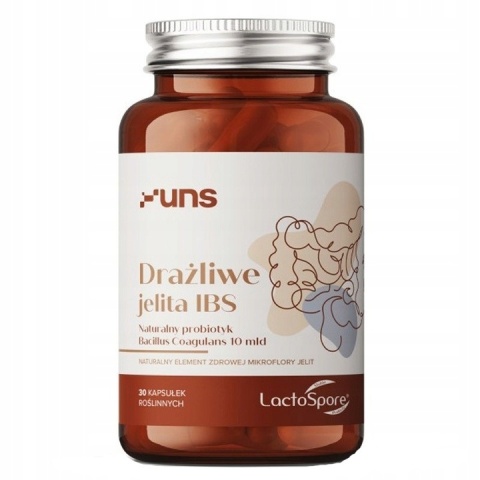 UNS Drażliwe Jelita IBS 30 vege kapsułek UNS Drażliwe Jelita IBS 30 vege kapsułek