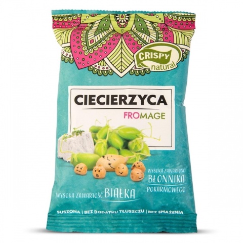 Crispy Natural Ciecierzyca suszona z posypką o smaku serka fromage ze szczypiorkiem 25 g