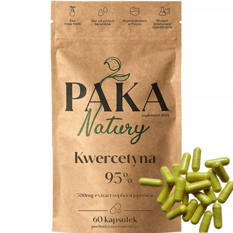 Paka Natury Kwercetyna 95% 60 kapsułek Paka Natury Kwercetyna 95% 60 kapsułek