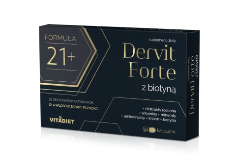 VITADIET Dervit FORTE z biotyną 60 kapsułek