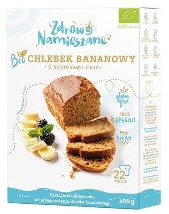 ZDROWO NAMIESZANE Mieszanka do wypieku chlebka bananowego z Chia 400 g