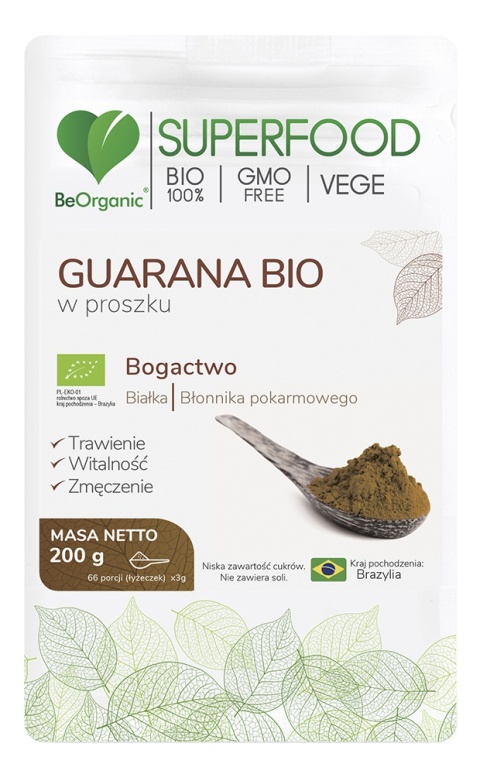 BeOrganic by Aliness Guarana BIO w proszku 200 g