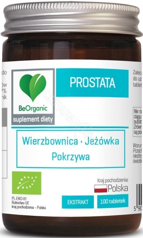 BeOrganic by Aliness Prostata BIO 400 mg 100 tabletek