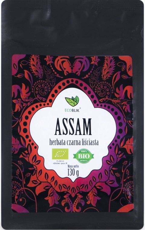 EcoBlik Herbata ekologiczna czarna liściasta ASSAM 130 g EcoBlik Herbata ekologiczna czarna liściasta ASSAM 130 g
