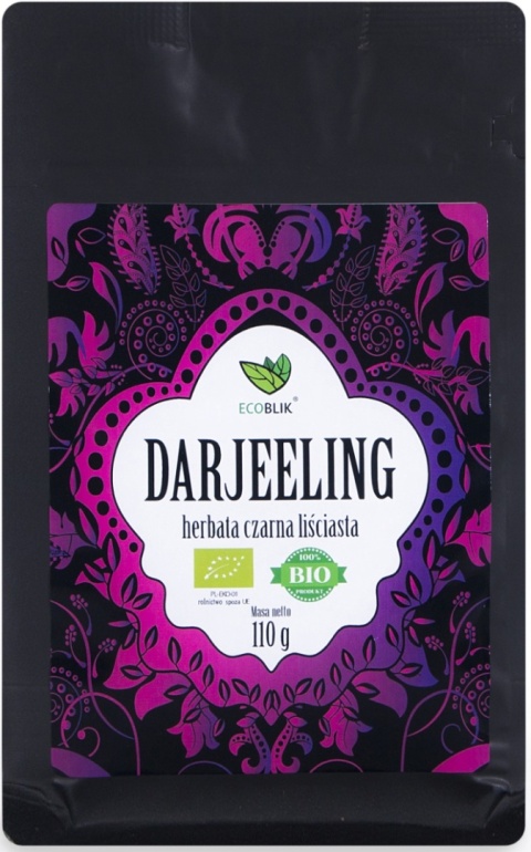 EcoBlik Herbata ekologiczna czarna liściasta DARJEELING 110 g EcoBlik Herbata ekologiczna czarna liściasta DARJEELING 110 g