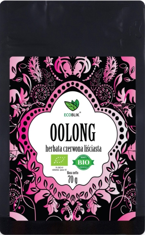 EcoBlik Herbata ekologiczna czerwona liściasta OOLONG 70 g EcoBlik Herbata ekologiczna czerwona liściasta OOLONG 70 g
