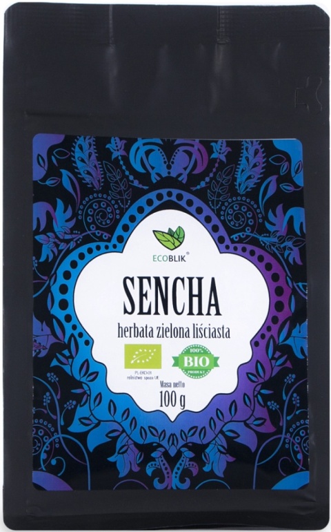 EcoBlik Herbata ekologiczna zielona liściasta SENCHA 100 g EcoBlik Herbata ekologiczna zielona liściasta SENCHA 100 g