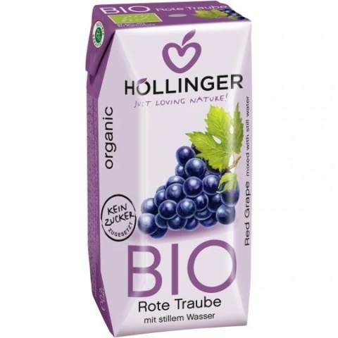 Hollinger Nektar Z Czerwonych Winogron Bez Dodatku Cukrów BIO 200 ml Hollinger Nektar Z Czerwonych Winogron Bez Dodatku Cukrów BIO 200 ml