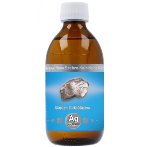 Vitacolloids Niejonowe Nano Srebro Koloidalne AG 25 ppm 300 ml Vitacolloids Niejonowe Nano Srebro Koloidalne AG 25 ppm 300 ml