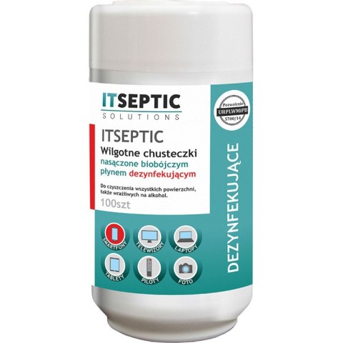Chusteczki Itseptic (do czyszczenia i dezynfekcji powierzchni) (100) ITSEPTIC Chusteczki Itseptic (do czyszczenia i dezynfekcji powierzchni) (100) ITSEPTIC