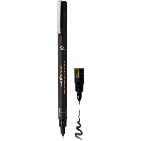 Cienkopis pędzelkowy Uni Pin-500EF brush czarny Uni