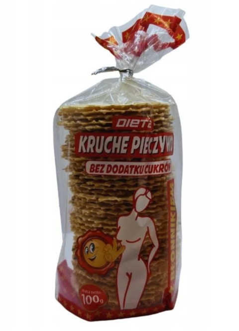 DIETA Kruche pieczywo z błonnikiem 100gr DIETA Kruche pieczywo z błonnikiem 100gr