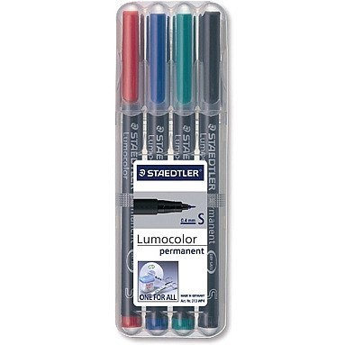 FOLIOPISY STAEDTLER LUMOCOLOR S 4 KOLORY Staedtler FOLIOPISY STAEDTLER LUMOCOLOR S 4 KOLORY Staedtler