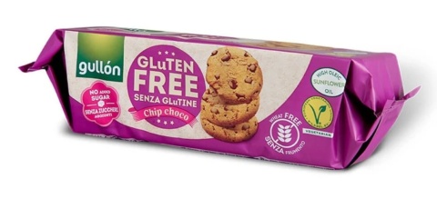 GULLON Ciastka z kawałkami czekolady bez dodatku cukru bezglutenowe 130 g GULLON Ciastka z kawałkami czekolady bez dodatku cukru bezglutenowe 130 g