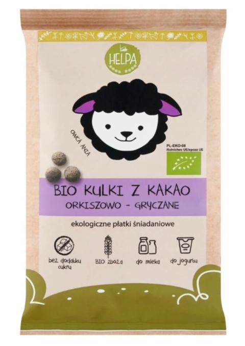 Helpa Kulki Orkiszowo - Gryczane Z Kakao Bez Dodatku Cukrów BIO 160 g