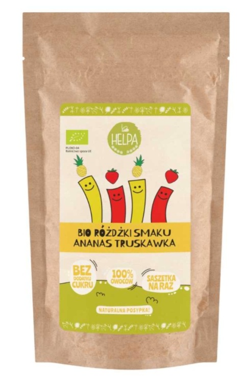 Helpa Różdżki Smaku Mix Ananas-Truskawka Liofilizowane Owoce (10x2 g) 20 g Helpa Różdżki Smaku Mix Ananas-Truskawka Liofilizowane Owoce (10x2 g) 20 g