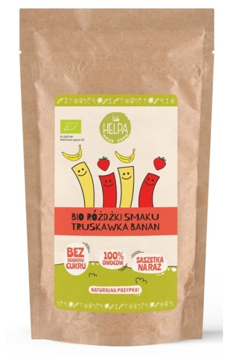 Helpa Różdżki Smaku Mix Truskawka-Banan Liofilizowane Owoce (10x2 g) 20 g Helpa Różdżki Smaku Mix Truskawka-Banan Liofilizowane Owoce (10x2 g) 20 g