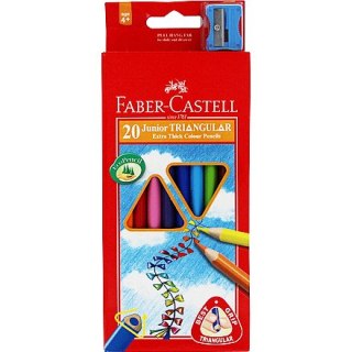 KREDKI TRÓJKĄTNE FABER-CASTELL 20 KOLORÓW Faber-Castell