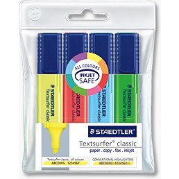 ZAKREŚLACZE STAEDTLER TEXTSURFER 4 KOLORY Staedtler