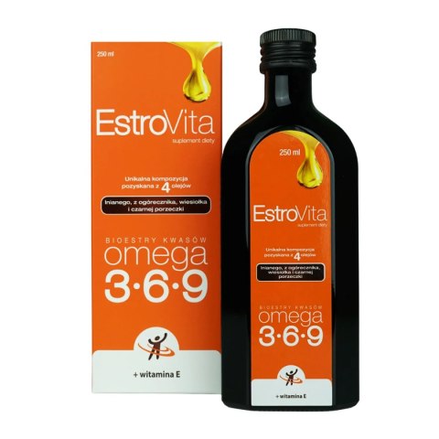 EstroVita Omega 3-6-9 z witaminą E 250 ml EstroVita Omega 3-6-9 z witaminą E 250 ml