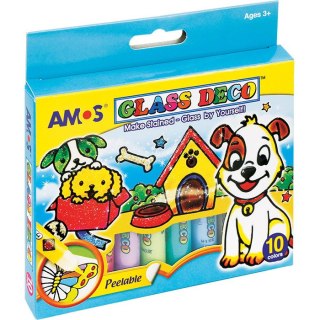 FARBY WITRAŻOWE AMOS 10,5ml*10 KOLORÓW Amos