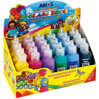 FARBY WITRAŻOWE AMOS 22ml*4*6 KOLORÓW Amos