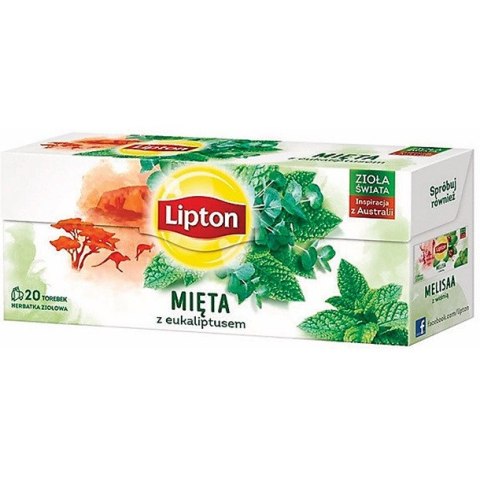 Herbata Lipton ziołowa mięta z eukaliptusem (20) Lipton Herbata Lipton ziołowa mięta z eukaliptusem (20) Lipton