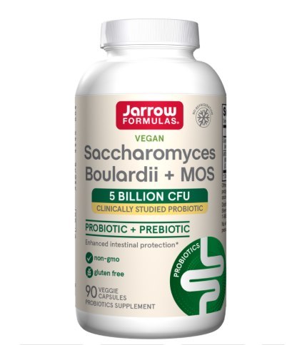 Jarrow Formulas Saccharomyces Boulardii + MOS 90 kapsułek wegańskich Jarrow Formulas Saccharomyces Boulardii + MOS 90 kapsułek wegańskich