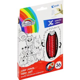 Kredki ołówkowe Fiorello Super Soft 36 kolorów FIORELLO