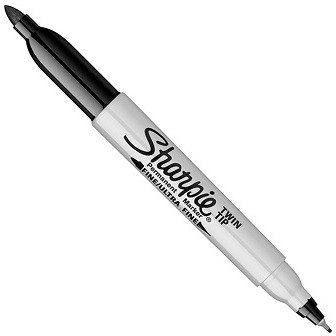 MARKER SHARPIE TWIN TIP CZARNY BLISTER 1 SZT SHARPIE MARKER SHARPIE TWIN TIP CZARNY BLISTER 1 SZT SHARPIE