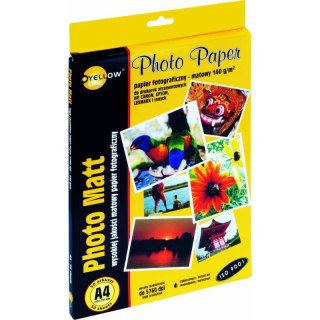 PAPIER FOTO YELLOW ONE A4 140g MAT (50) Yellow One