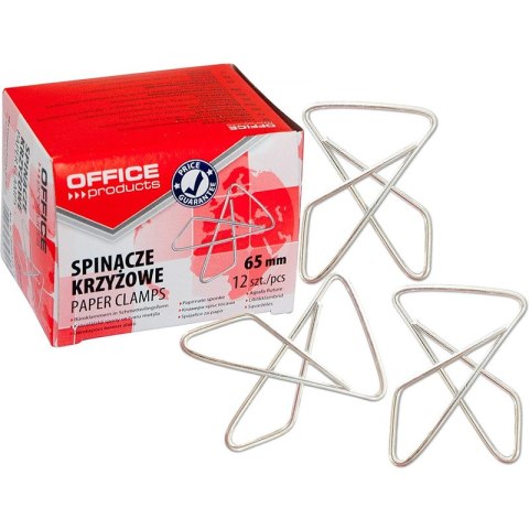 Spinacze krzyżowe OFFICE PRODUCTS, 65mm, 12szt., s Office Products Spinacze krzyżowe OFFICE PRODUCTS, 65mm, 12szt., s Office Products