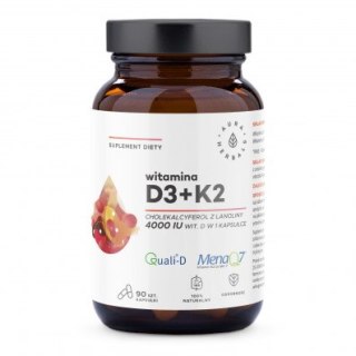Aura Herbals Witamina D3 4000 IU + K2 90 kapsułek