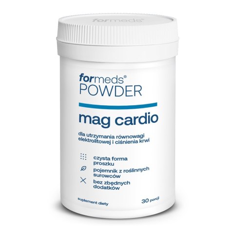 ForMeds Powder MAG CARDIO (magnez, potas, B6) 30 porcji ForMeds Powder MAG CARDIO (magnez, potas, B6) 30 porcji