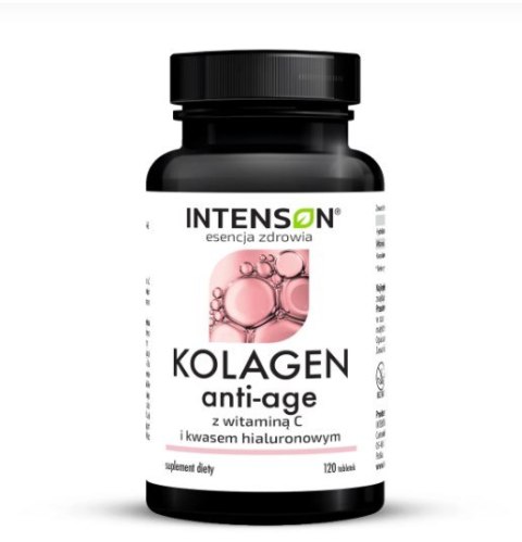 Intenson Anti-Age Kolagen + Kwas Hialuronowy + Witamina C 120 tabletek Intenson Anti-Age Kolagen + Kwas Hialuronowy + Witamina C 120 tabletek