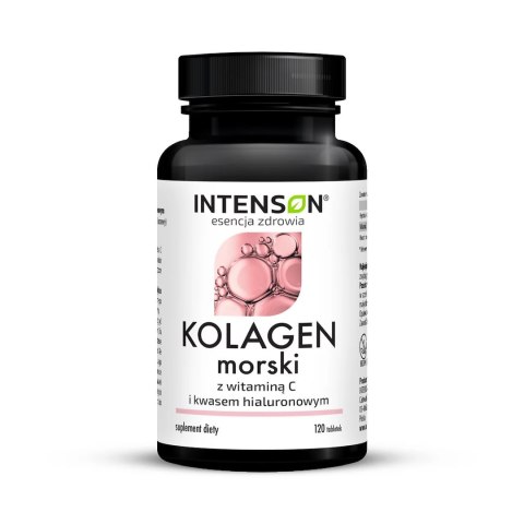 Intenson Kolagen morski + Witamina C + hialuron 120 tabletek Intenson Kolagen morski + Witamina C + hialuron 120 tabletek
