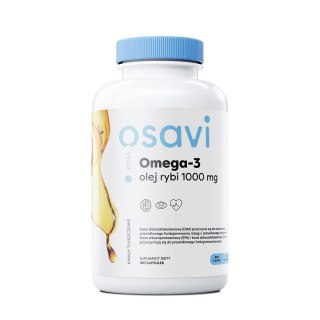 Osavi Omega 3 Olej Rybi 1000 mg 180 kapsułek o smaku cytrynowym