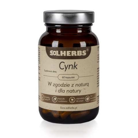 SOLHERBS Cynk 60 kapsułek SOLHERBS Cynk 60 kapsułek