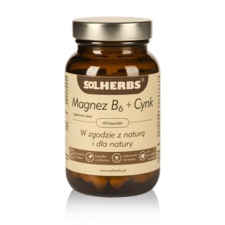 SOLHERBS Magnez B6 + Cynk 60 kapsułek