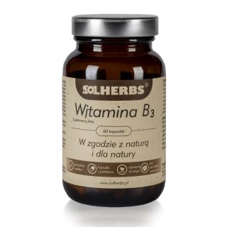 SOLHERBS Witamina B3 60 kapsułek