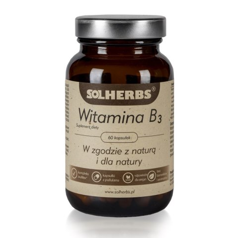 SOLHERBS Witamina B3 60 kapsułek