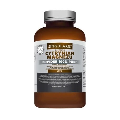 Singularis Cytrynian Magnezu 100% w proszku 250 g