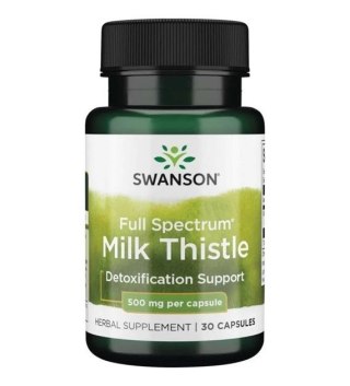 Swanson Full Spectrum Milk Thistle (Ostropest plamisty) 500 mg 30 kapsułek