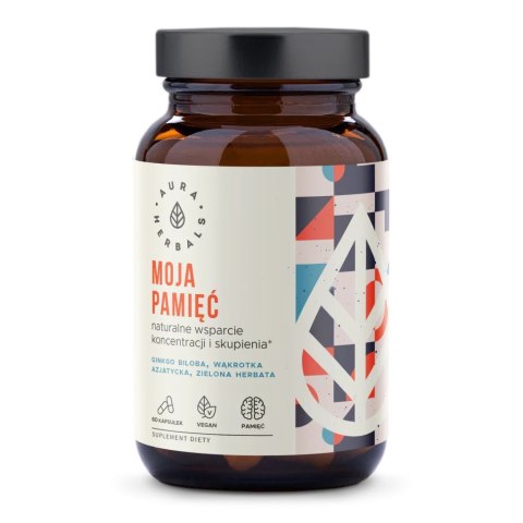 Aura Herbals Moja Pamięć, koncentracja i skupienie 60 kapsułek Aura Herbals Moja Pamięć, koncentracja i skupienie 60 kapsułek