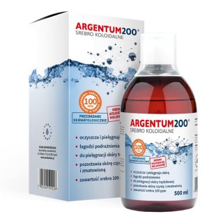 Aura Herbals Srebro Koloidalne 100 ppm Argentum 200 500 ml