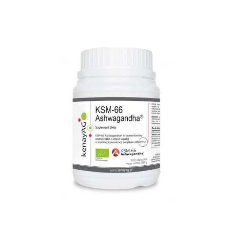 Kenay Ashwagandha KSM-66 BIO 300 kapsułek