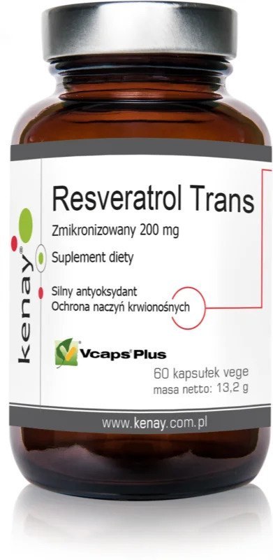 Kenay Resweratrol Zmikronizowany Trans 200 mg 60 kapsułek