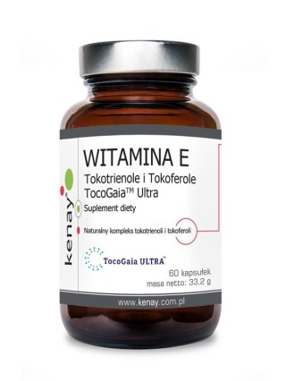 Kenay Witamina E (Tokoferole i Tokotrienole) TocoGaia™ Ultra 60 kapsułek