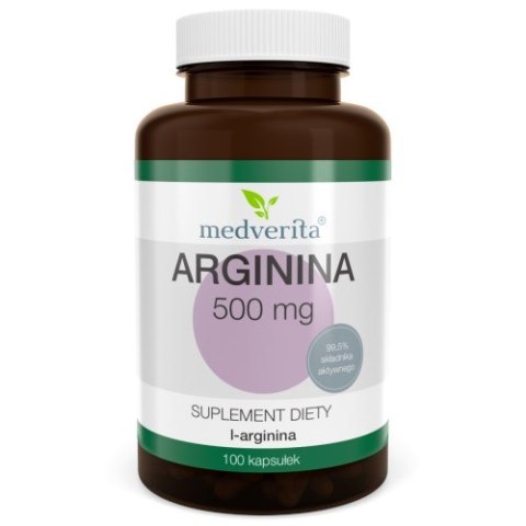 Medverita Arginina 500 mg 100 kapsułek